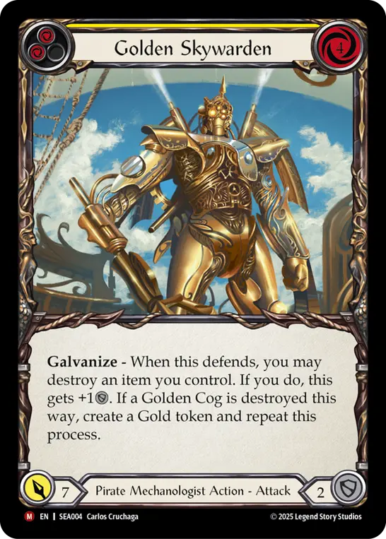 Golden Skywarden YELLOW SEA004 - High Seas - Flesh and blood card