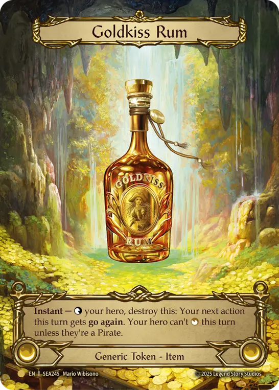 Goldkiss Rum SEA245-TP - High Seas - Treasure Pack - Flesh and blood card
