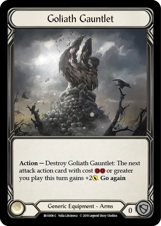 Goliath Gauntlet BVO006 - Bravo, Showstopper - Hero Deck - Flesh and blood card