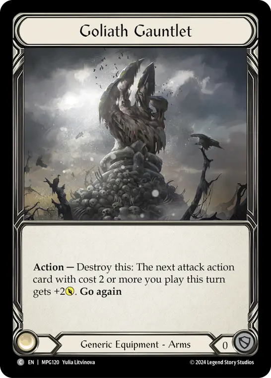Goliath Gauntlet MPG120 - Mastery Pack Guardian - Flesh and blood card
