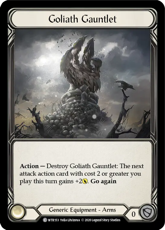 Goliath Gauntlet U-WTR153-RF - Welcome to Rathe - Unlimited - Flesh and blood card
