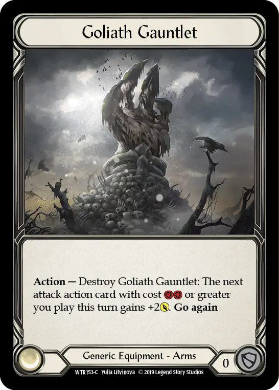 Goliath Gauntlet WTR153 - Welcome to Rathe - Flesh and blood card