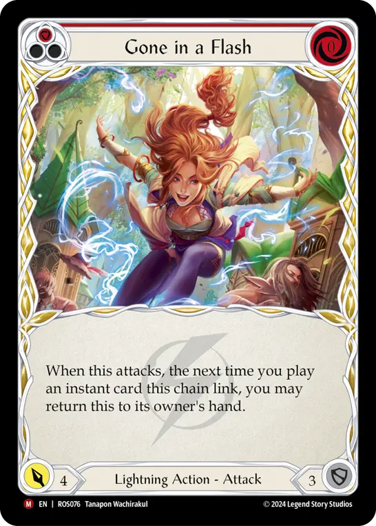 Gone in a Flash RED ROS076 - Rosetta - Flesh and blood card