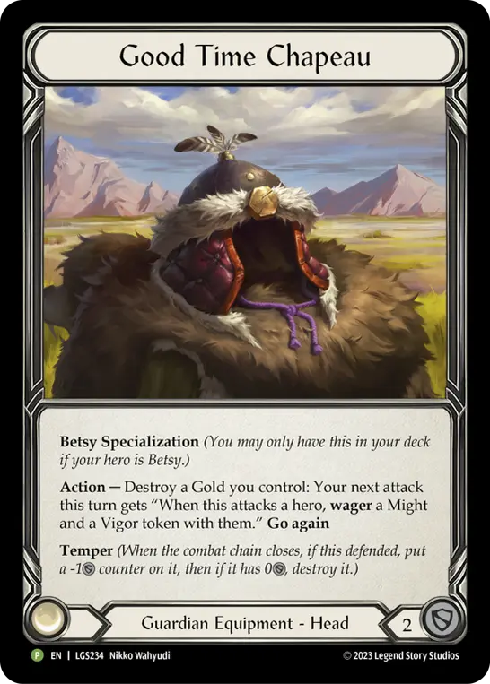 Good Time Chapeau LGS234-RF - Pre-release - Heavy Hitters - Flesh and blood card