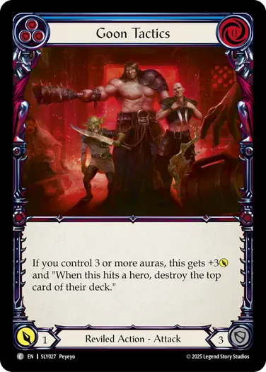Goon Tactics SLY027 - Silver Age Chapter 3 - Lyath Goldmane - Flesh and blood card