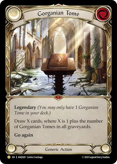 Gorganian Tome ANQ020 - Compendium of Rathe - Antiquity Pack - Flesh and blood card