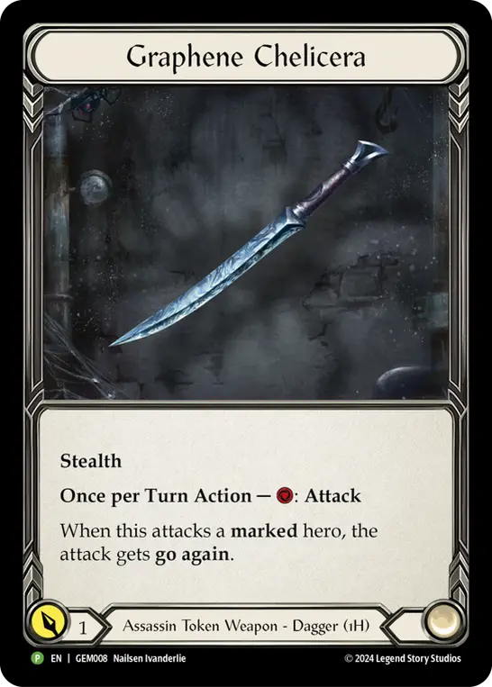 Graphene Chelicera GEM008-CF - GEM - Pack 1 - Flesh and blood card