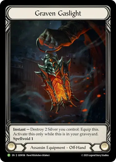 Graven Gaslight GEM106-CF - GEM - Pack 4 - Flesh and blood card