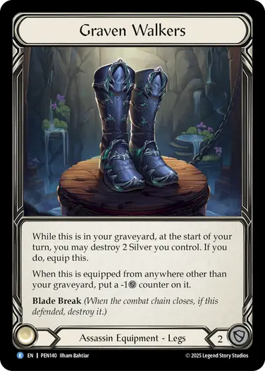 Graven Walkers PEN140 - Compendium of Rathe - Flesh and blood card