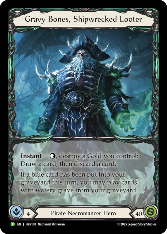 Gravy Bones, Shipwrecked Looter HER138-RF - Calling - High Seas - Flesh and blood card