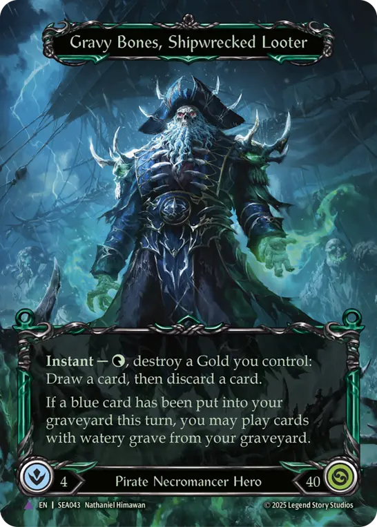 Gravy Bones, Shipwrecked Looter SEA043-MV - High Seas - Flesh and blood card