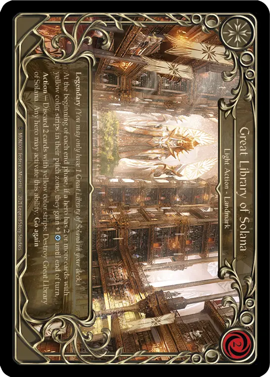 Great Library of Solana U-MON000-RF - Monarch - Unlimited - Flesh and blood card