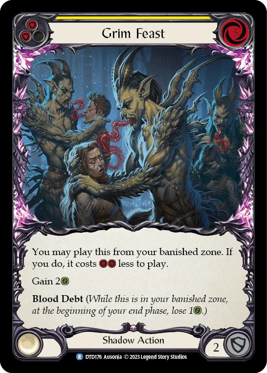 Grim Feast YELLOW DTD176 - Dusk till Dawn - Flesh and blood card