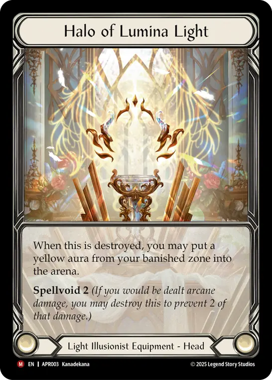 Halo of Lumina Light APR003-CF - Armory Deck Legends - Prism Sculptor of Arc Light - Flesh and blood card