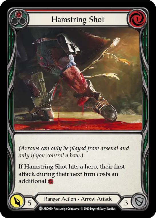Hamstring Shot RED U-ARC060-RF - Arcane Rising - Unlimited - Flesh and blood card