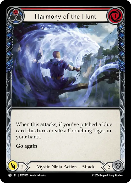 Harmony of the Hunt RED MST060 - Part the Mistveil - Flesh and blood card