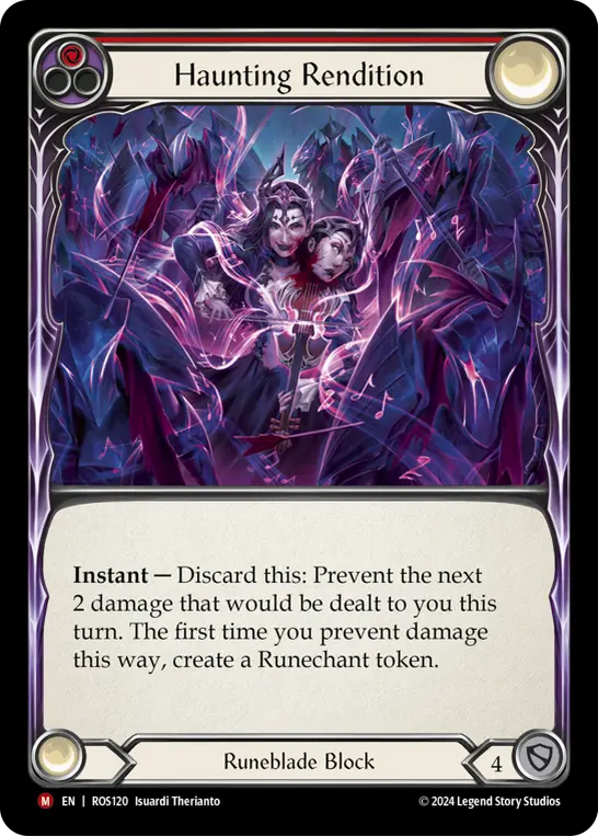 Haunting Rendition RED ROS120 - Rosetta - Flesh and blood card
