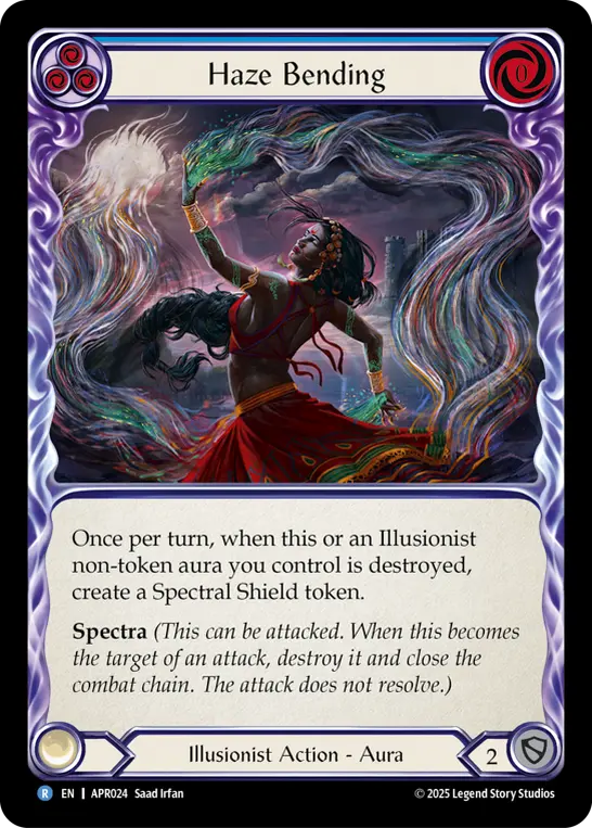 Haze Bending BLUE APR024 - Armory Deck Legends - Prism Sculptor of Arc Light - Flesh and blood card