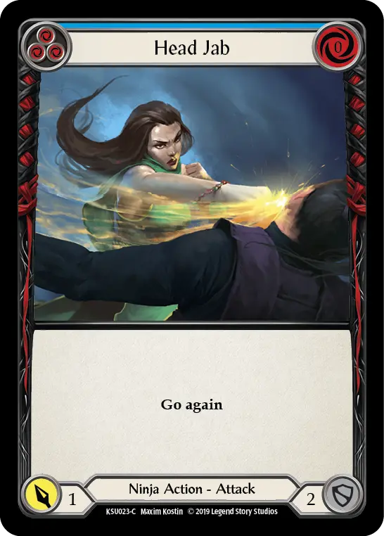 Head Jab BLUE KSU023 - Katsu, the Wanderer - Hero Deck - Flesh and blood card