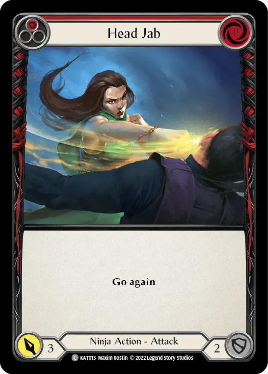 Head Jab RED KAT013 - Katsu - Blitz Deck - Flesh and blood card