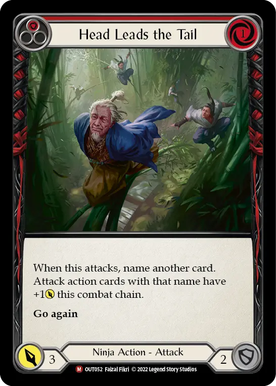 Head Leads the Tail RED OUT052 - Outsiders - Flesh and blood card