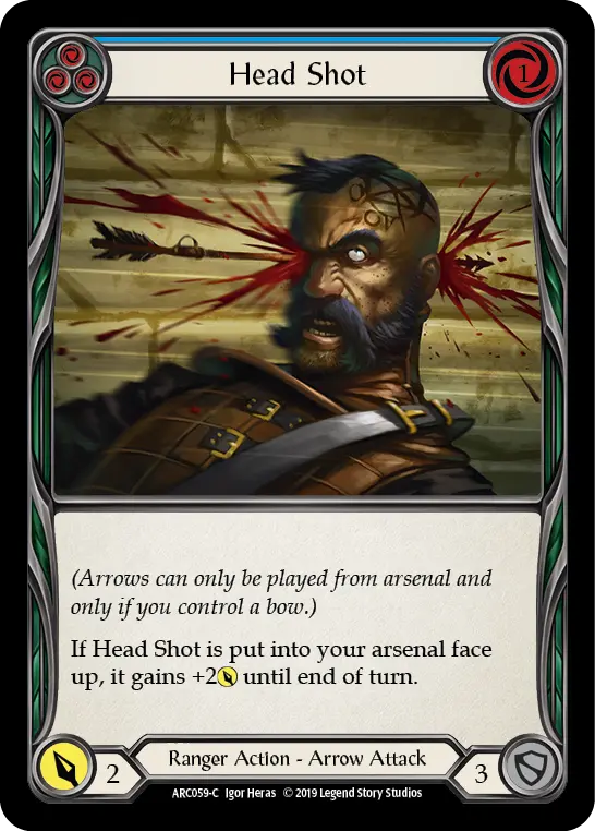 Head Shot BLUE ARC059 - Arcane Rising - Flesh and blood card