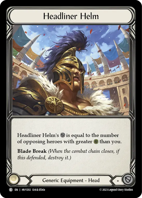Headliner Helm HVY202-CF - Heavy Hitters - Flesh and blood card