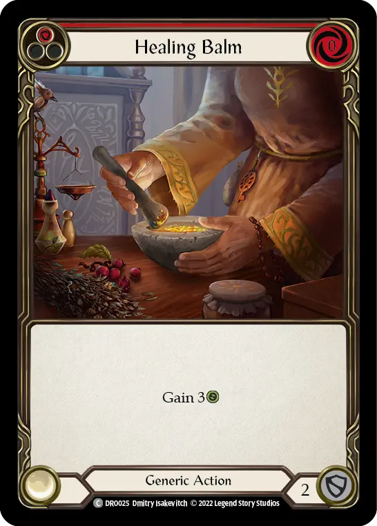 Healing Balm RED DRO025 - Dromai - Blitz Deck - Flesh and blood card