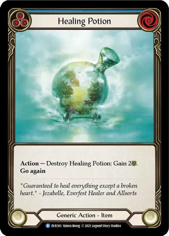 Healing Potion BLUE EVR183 - Everfest - Flesh and blood card
