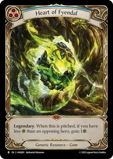 Heart of Fyendal ANQ001 - Compendium of Rathe - Antiquity Pack - Flesh and blood card