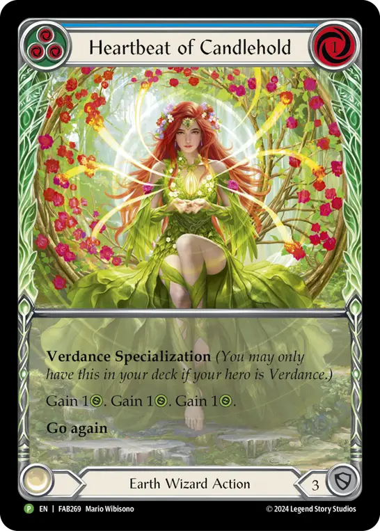 Heartbeat of Candlehold BLUE FAB269-RF - Calling - Rosetta - Flesh and blood card