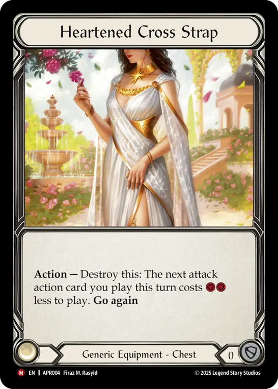 Heartened Cross Strap APR004 - Armory Deck Legends - Prism Sculptor of Arc Light - Flesh and blood card