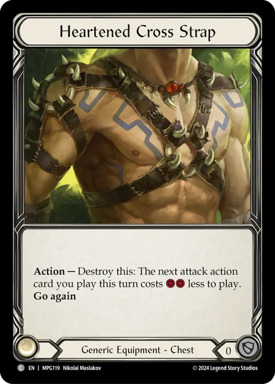 Heartened Cross Strap MPG119 - Mastery Pack Guardian - Flesh and blood card