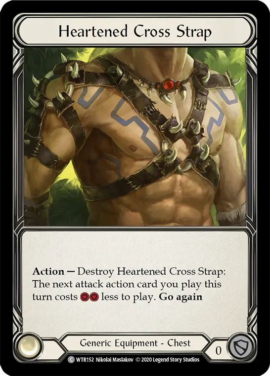 Heartened Cross Strap R-WTR152 - Welcome to Rathe - Unlimited Revised - Flesh and blood card