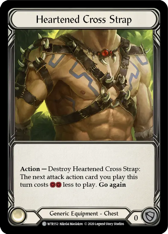 Heartened Cross Strap U-WTR152-RF - Welcome to Rathe - Unlimited - Flesh and blood card