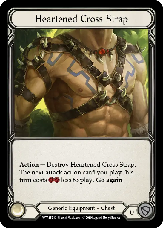 Heartened Cross Strap WTR152 - Welcome to Rathe - Flesh and blood card