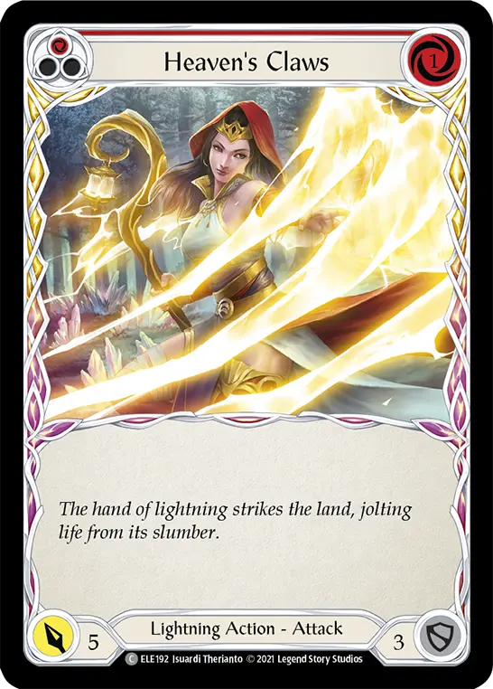 Heaven's Claws RED ELE192 - Tales of Aria - Flesh and blood card