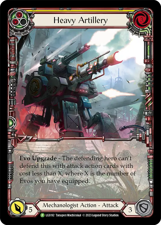 Heavy Artillery YELLOW LGS192-RF - Armory - Season 11 - Flesh and blood card
