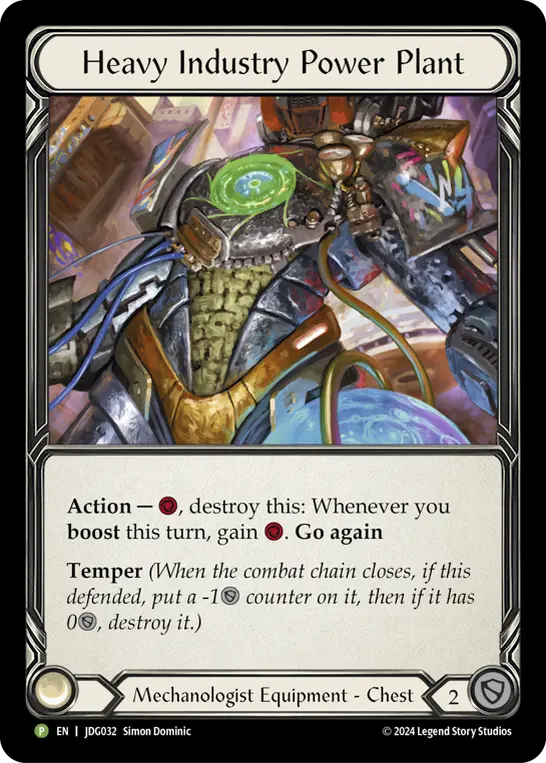 Heavy Industry Power Plant JDG032-CF - Judge Pack - Season 5 - Flesh and blood card