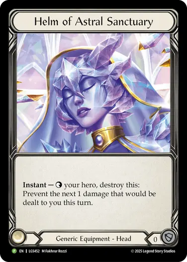 Helm of Astral Sanctuary LGS452-CF - Pre-release - Omens of the Third Age - Flesh and blood card