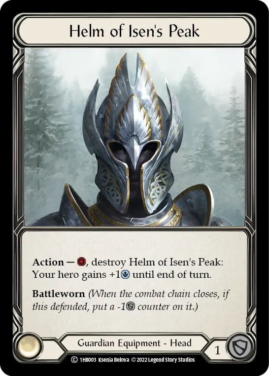 Helm of Isen's Peak 1HB003 - Bravo - Blitz Deck - Flesh and blood card