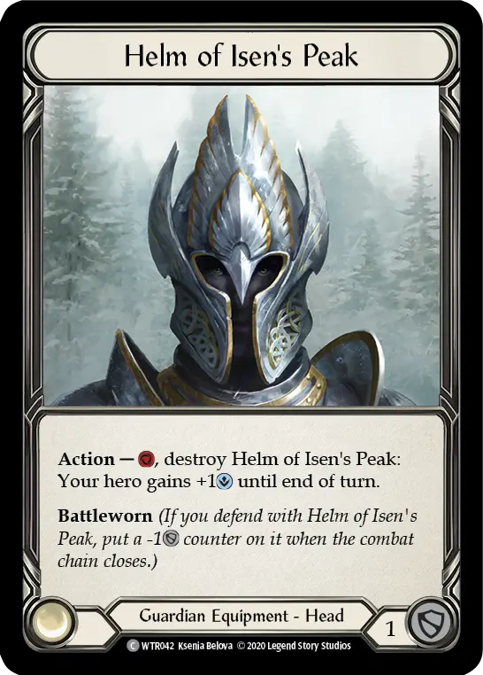 Helm of Isen's Peak U-WTR042-RF - Welcome to Rathe - Unlimited - Flesh and blood card