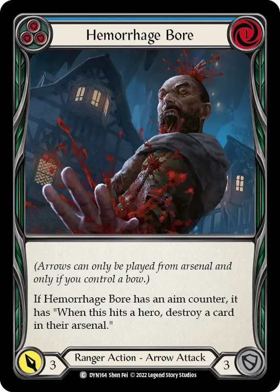 Hemorrhage Bore BLUE DYN164 - Dynasty - Flesh and blood card