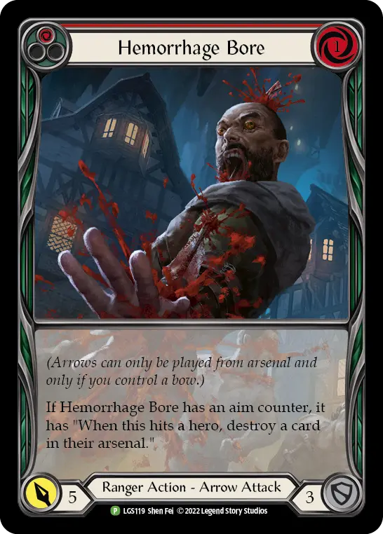 Hemorrhage Bore RED LGS119-RF - Armory - Season 8 - Flesh and blood card