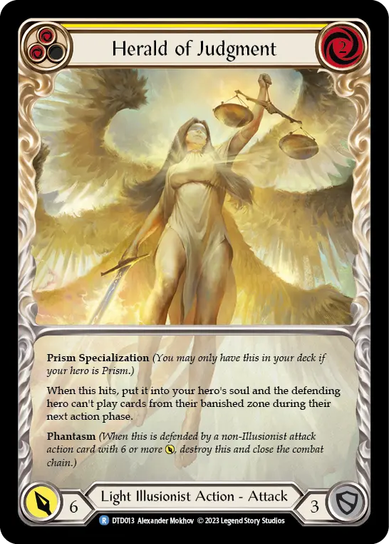 Herald of Judgment YELLOW DTD013 - Dusk till Dawn - Flesh and blood card