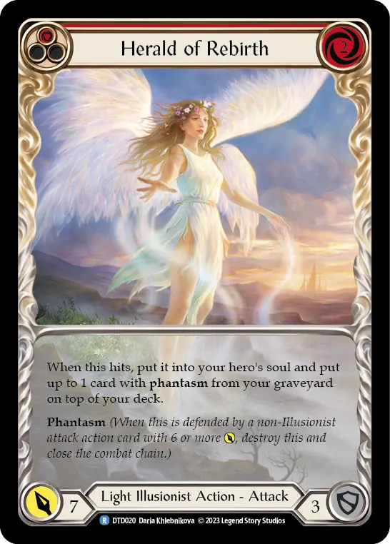 Herald of Rebirth RED DTD020 - Dusk till Dawn - Flesh and blood card