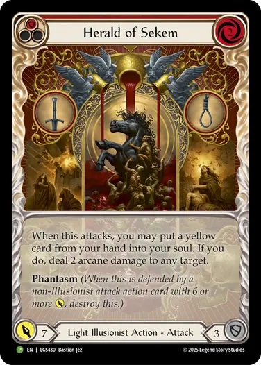 Herald of Sekem LGS430-RF - Skirmish - Season 13 - Flesh and blood card