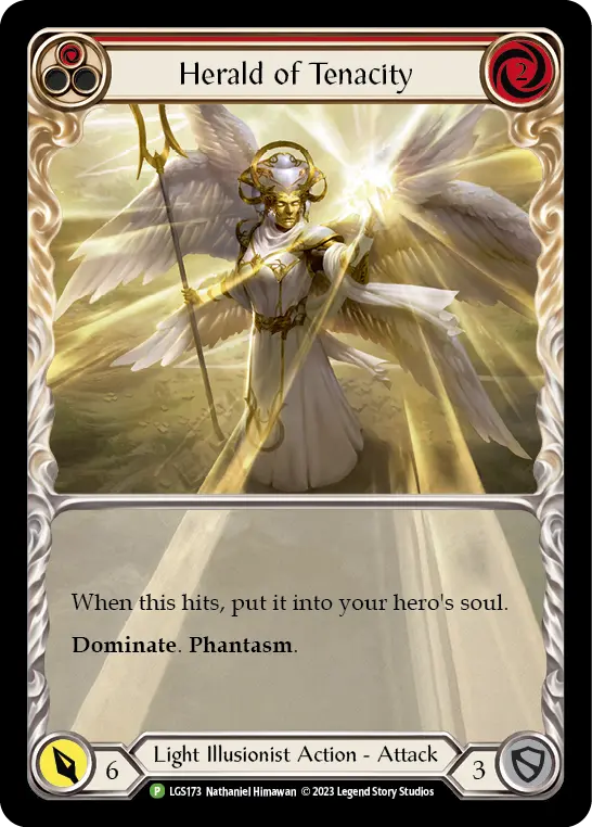 Herald of Tenacity RED LGS173-RF - Skirmish - Season 7 - Flesh and blood card