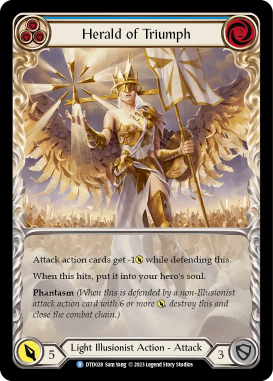 Herald of Triumph BLUE DTD028 - Dusk till Dawn - Flesh and blood card