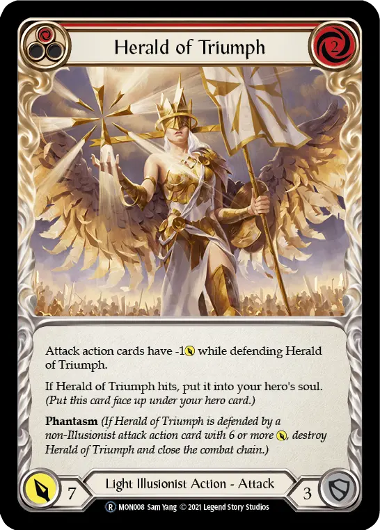 Herald of Triumph RED U-MON008-RF - Monarch - Unlimited - Flesh and blood card